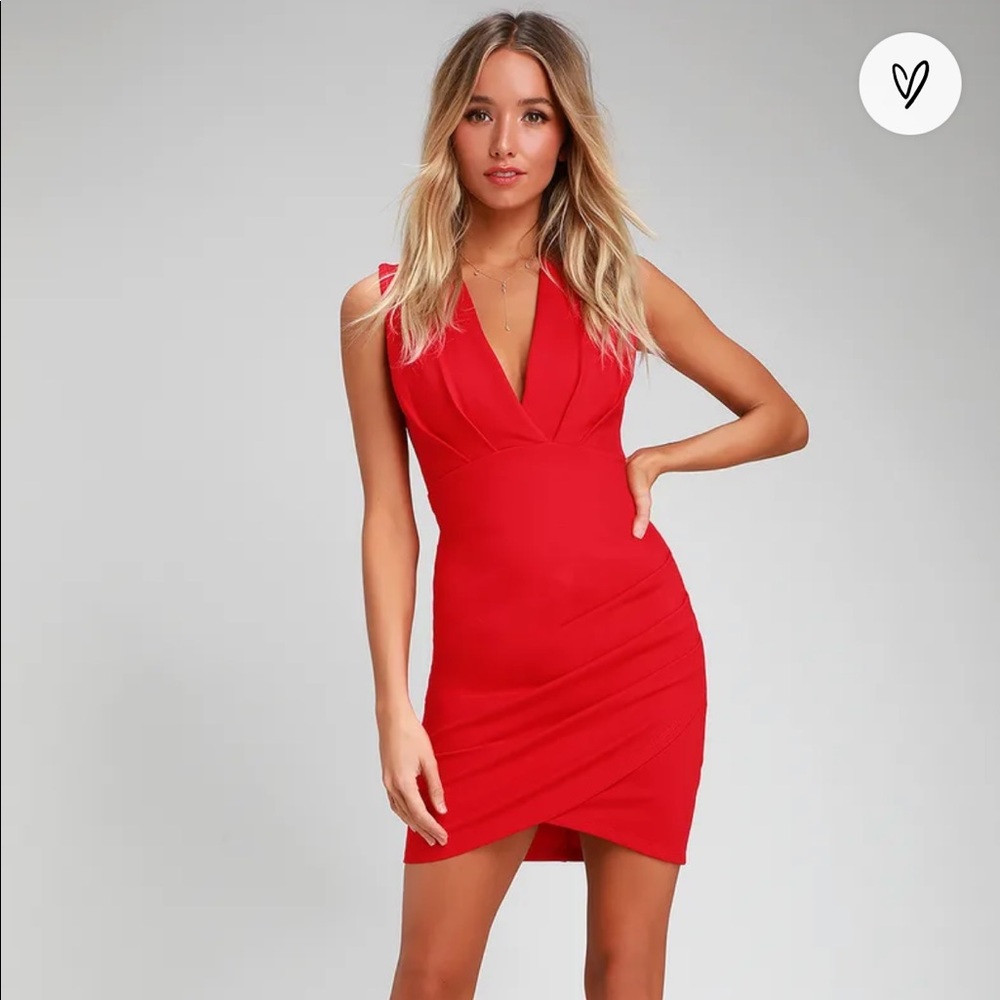 Cute Lulu’s Red Cocktail Dress — New with Tags